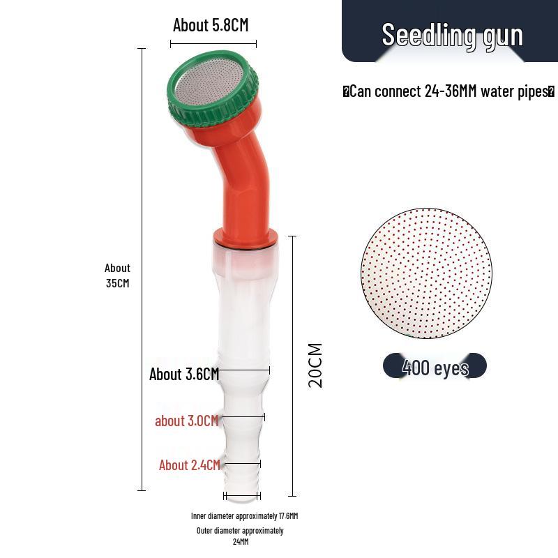 Garden Watering Sprayer Kit: Multi-Purpose Nozzle, Sprinkler, and Water Gun for Flowers, Vegetables, Greenhouse Seedlings, and Irrigation.