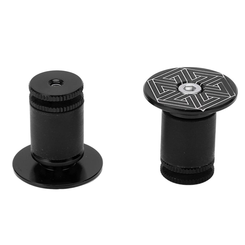 RISIKO 1 Paarset Fahrradgriff Lenkerendkappe Aluminiumlegierung Fahrradlenker Endstopfen für