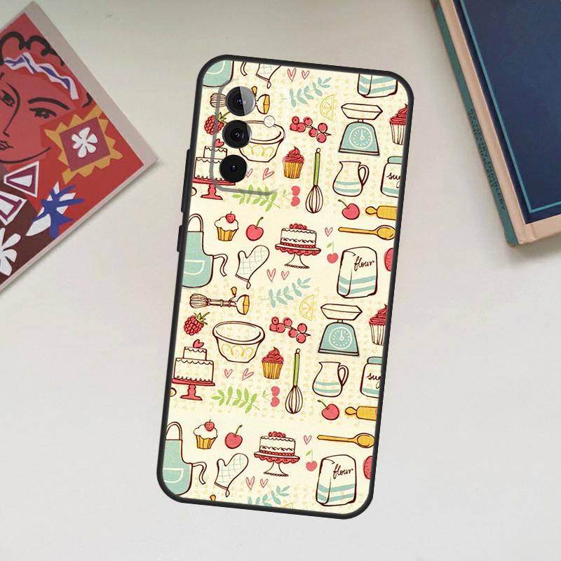 Baking Cook Chef Case For Samsung Galaxy A13 A53 A33 A23 A06 A56 A16 A36 A55 A35 A17 A54 A34 A14 A52 A32 A15