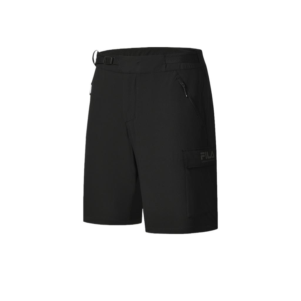 FILA Explorer Urban Minimalist Casual Outdoor Skin-Friendly Fashion Classic Versatile Solid Color Sports Shorts Men shorts A11M538803F-BK