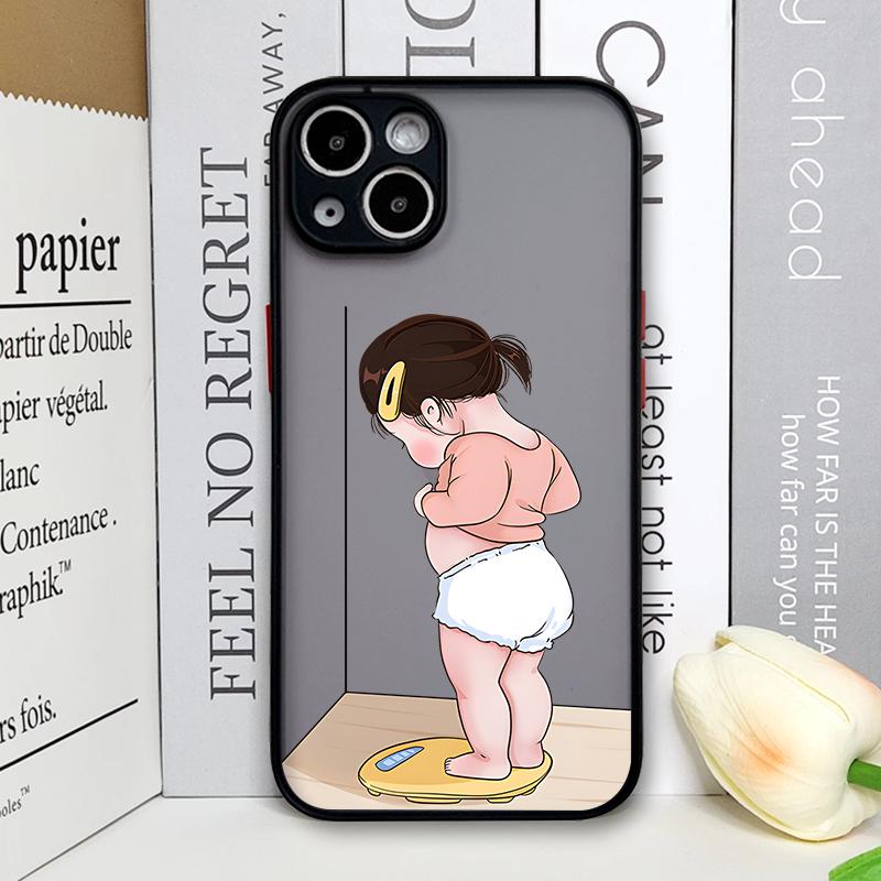 Kreative Cartoon Junge Mädchen Paare Partner Handyhülle für iPhone 17 16 Pro Max 15 14 13 12 11 XS MAX X XR 7 8 14 16 Plus Hartschalenhülle