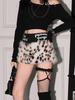 2026 Women's Leopard Print Low-Waist A-Line Mini Skirt – Spicy American Style, Plush, Anti-Exposure, Hip-Hugging