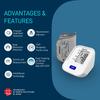 Omron HEM 7120 Fully Automatic Digital Blood Pressure Monitor With Intellisense Technology - Arm Circumference (22-32Cm) (White)