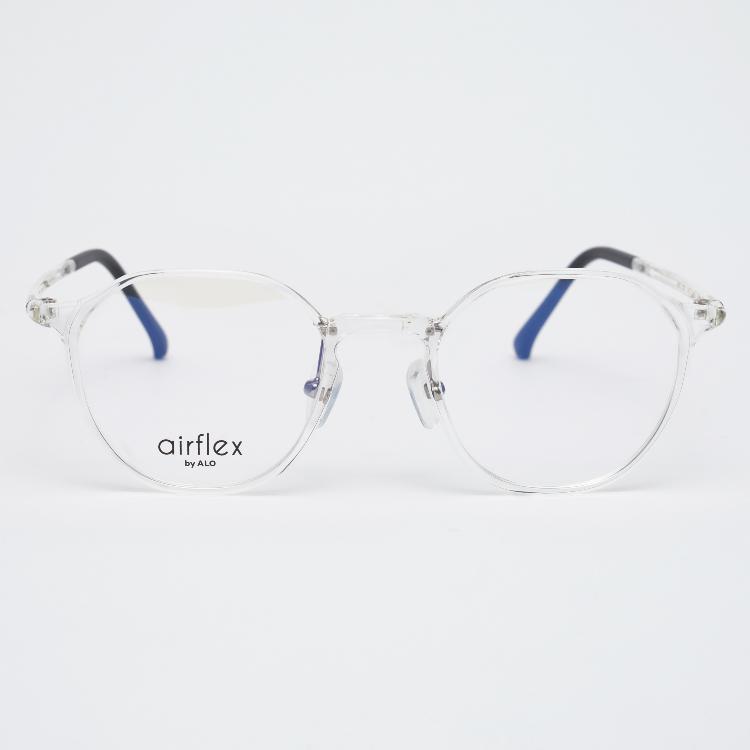Alloaiweeo [Air Flex] Al6402 2020G Airflex Ultra-Lightweight_Clear Hexagon Frame_Blue Light Lens Selection