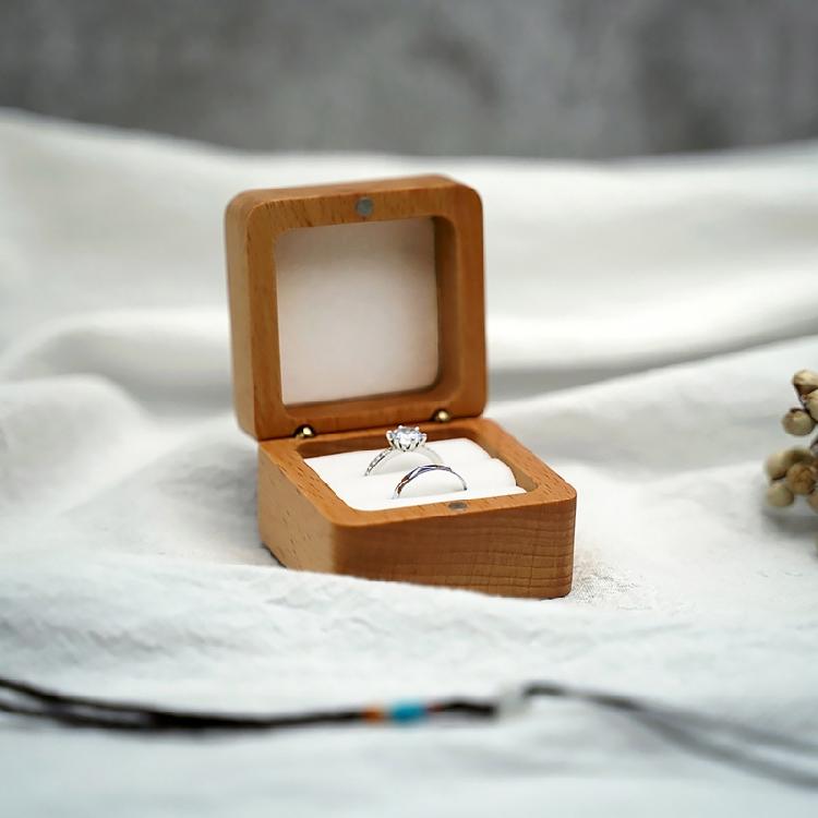 Portable Jewelry for Case Engagement Ring Box Handmade Antique Ring for Case Rin