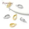5/10pcs/lot 18K Gold Plated Pendant Connectors Bail Clasps Brass Pendants Clip Pinch For DIY Necklace Jewelry Making Supplies