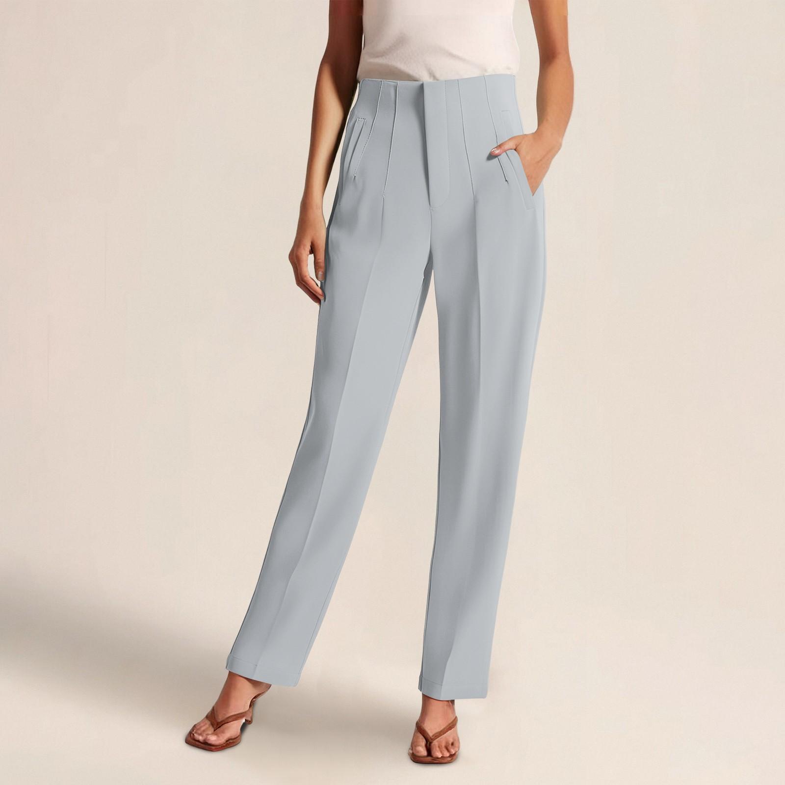 

Женские брюки для костюма. Повседневные брюки с высокой талией для работы и поездок на работу XL