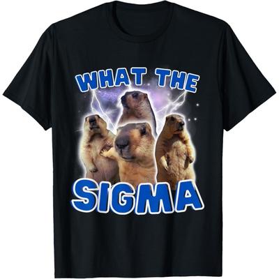 CHzwBEST What The Sigma Meme Groundhog Day T-Shirt