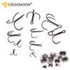 100/50pcs/Box Super Sharp Three Anchor Hook Sea Fishing Treble Barb Carbon Steel Triple Hooks for Jig Carp Fishing Lure Tackle