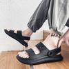 Mode Herren Strandsandalen 2024 Sommer Gladiator Herren Outdoor Schuhe Römische Herren Freizeitschuhe Flip Flops Große Größe 45 Hausschuhe Flach