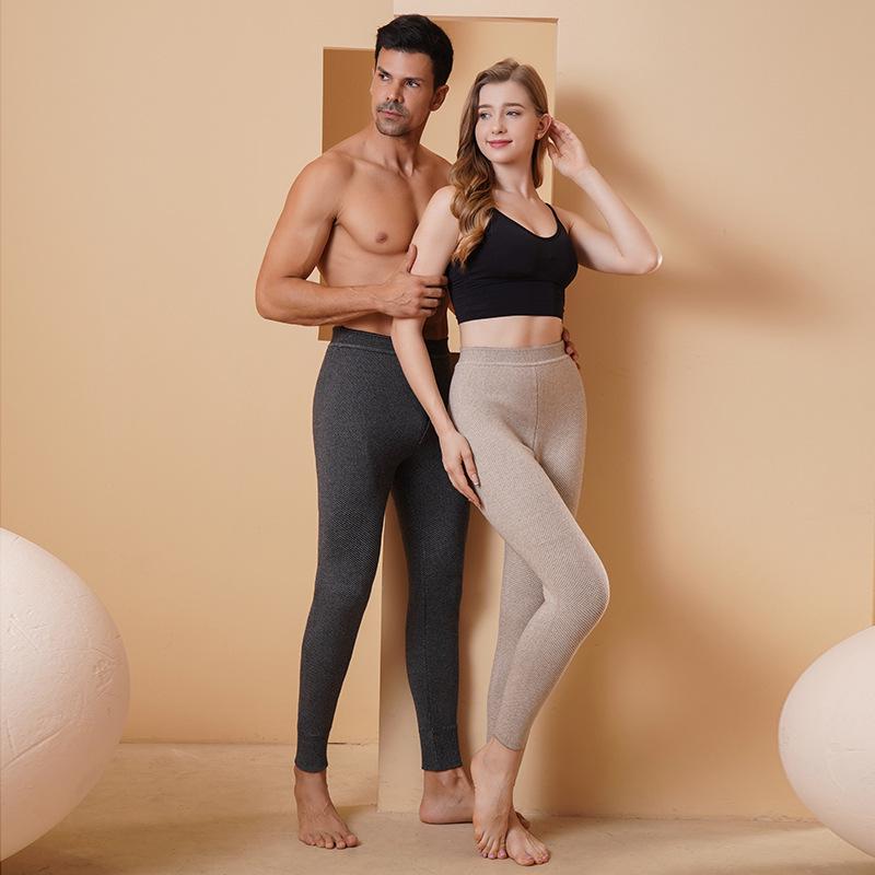 Winter Wool-Blend Unisex High-Waisted Slim Fit Thermal Pants