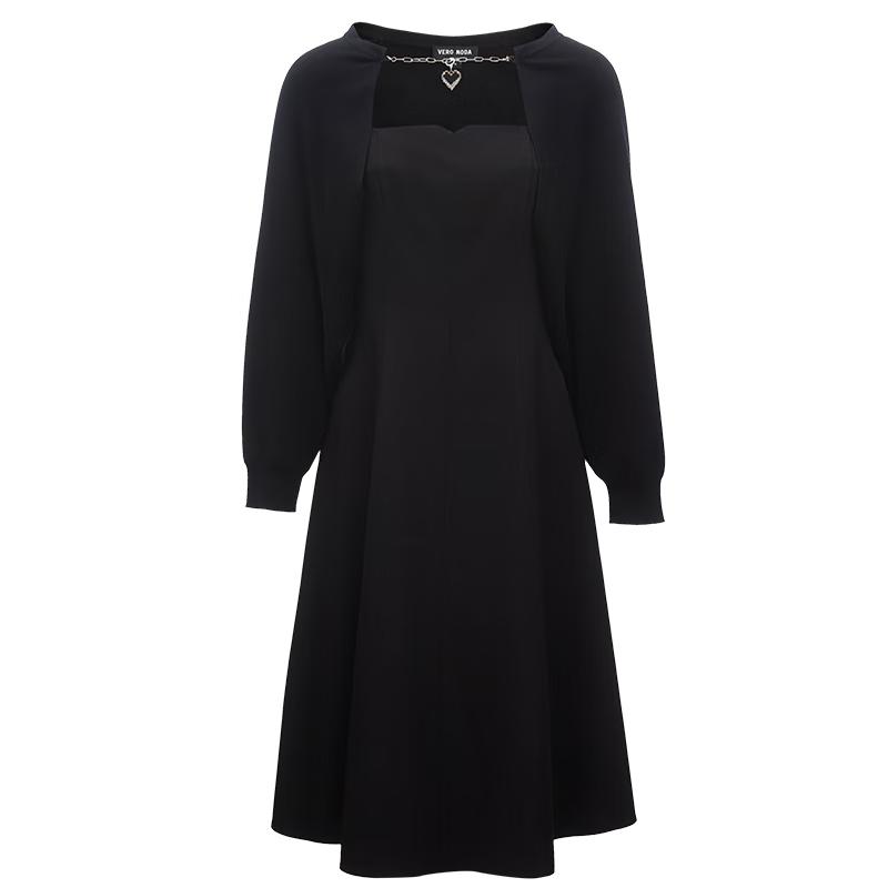 

VEROMODA Knit Cardigan & A-Line Sling Dress Set L