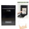 Modern Wall Mounted Mailbox Metal Iron Plate Rainproof Hanging Password Lock Postbox for After Hours Deposits Key & Letter Drop