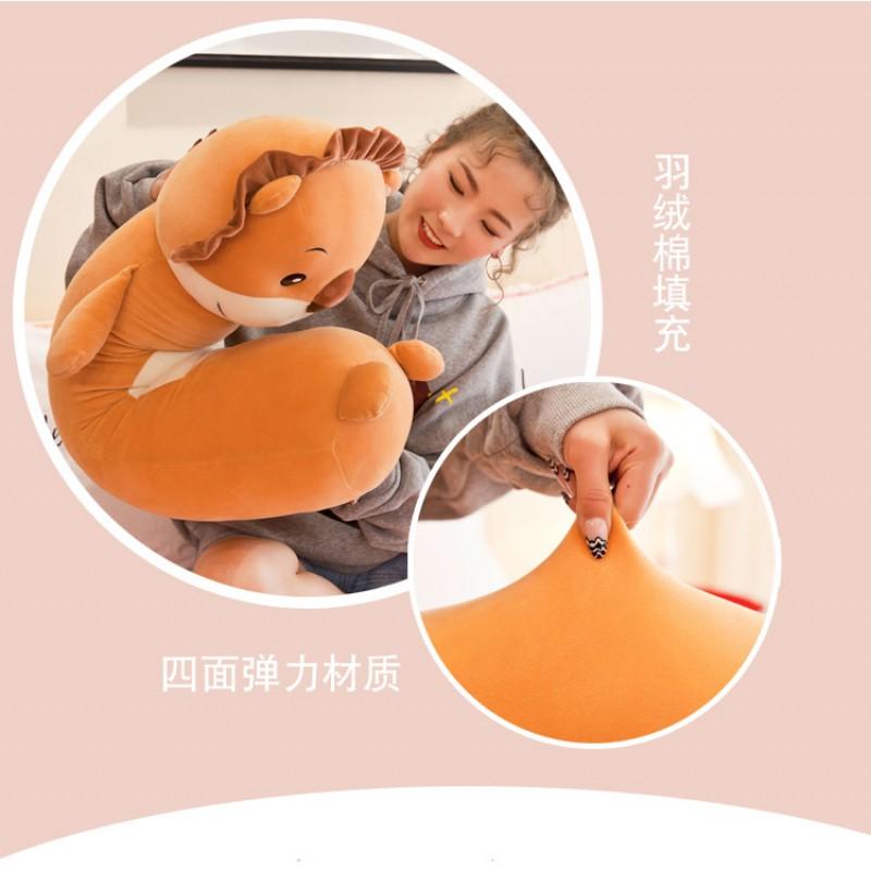 Extra Long Plush Toy Pillow Adults Kids Soft Stuffed Animal Hug Bedtime Comfort Companion