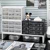 Plastic Drawer Jewelry Organizer Box Household Women Necklace Earrings Miniature Storage Display Boxes Makeup Jewelry Ornaments Organizers Boxes Gifts