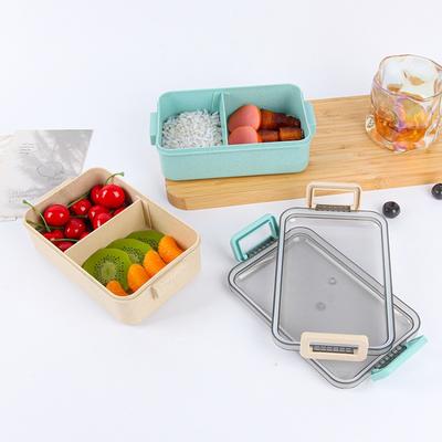 Wheat Straw Tableware, Lunch Boxes, Compartmentalized Preservation Boxes, Bento Boxes, Portable Lunch Boxes, Student Lunch Boxes