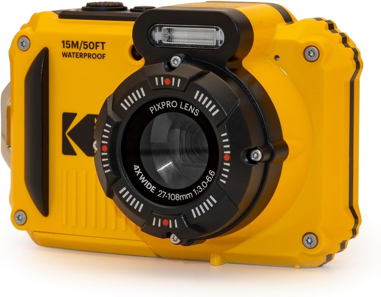 

Компактна цифрова камера PIXPRO KODAK, водонепроникна, пилозахисна, ударостійка, режим CALS, 16 мільйонів пікселів, 4-кратний оптичний зум, жовтий WPZ2-AMZ [продукт]
