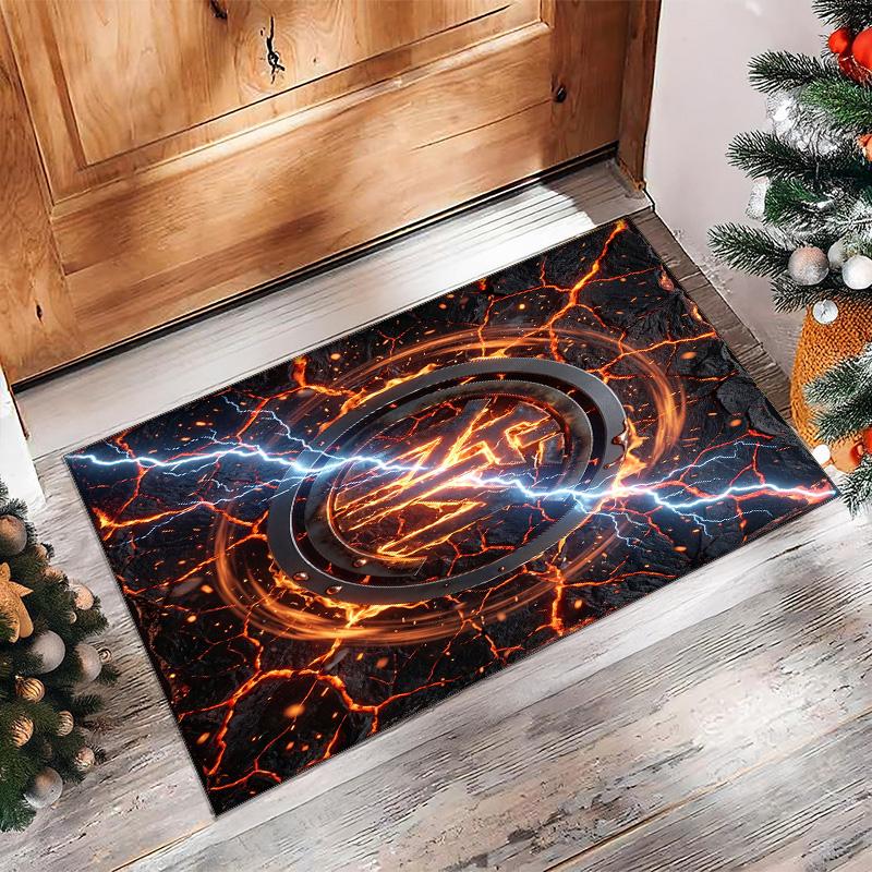 Borussia Dortmund Printed Flannel Area Rug Non Slip Soft Polyester Floor Carpet Indoor Decor Mat for Bedroom Living Room Sofa