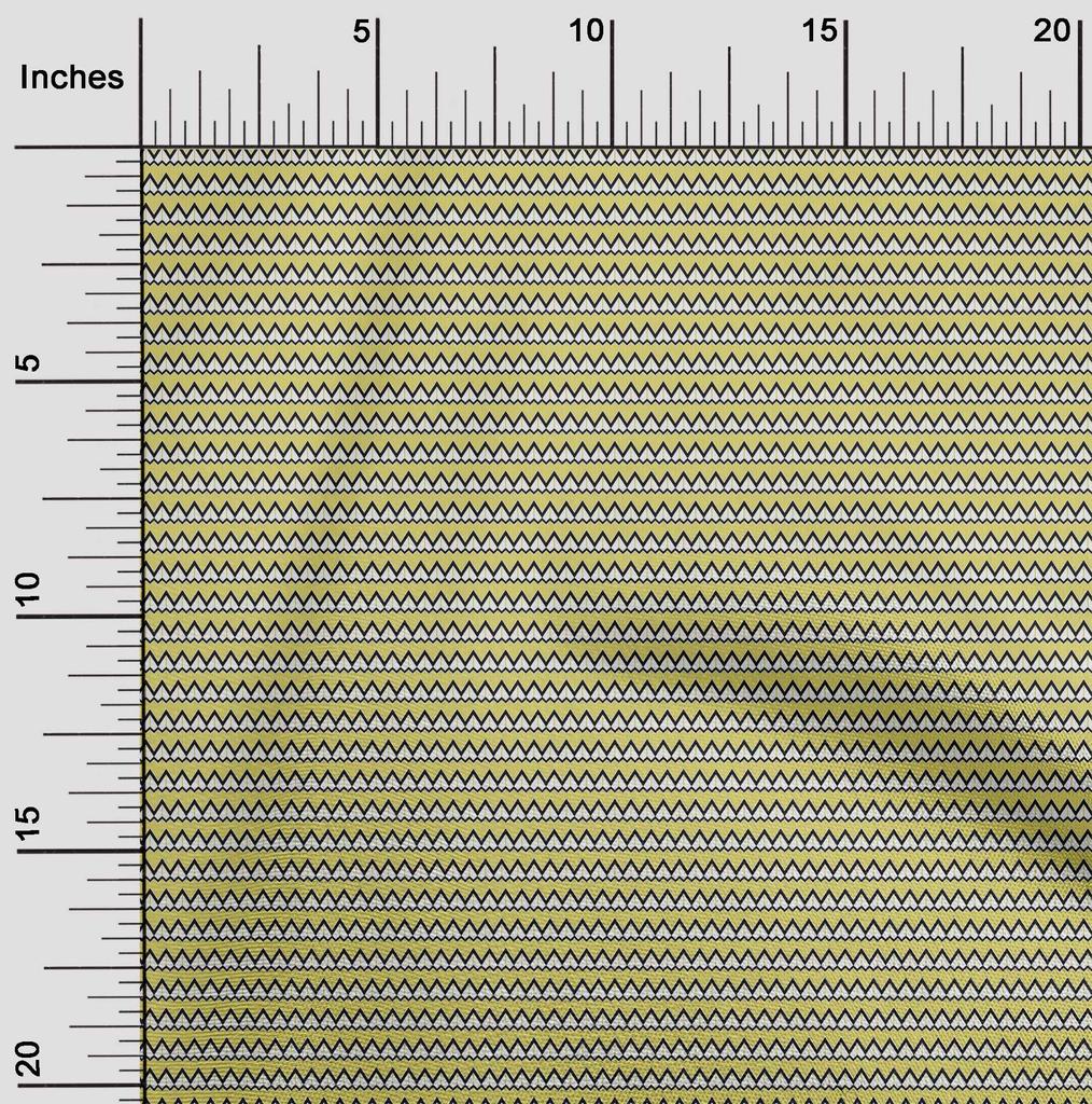 oneOone Cotton Flex Fabric Chevron Geometric A  Printed Craft Fabric BTY 40 Inch