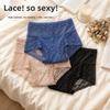 Big Size Female Summer Thin Sexy Lace Belly Lift Hips Without A Mark Breathable High Waist Triangle Briefs