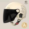 3C Certified Unisex Electric Motorcycle Helmet: All-Season, Sun-Protective, Half-Helmet for Safety