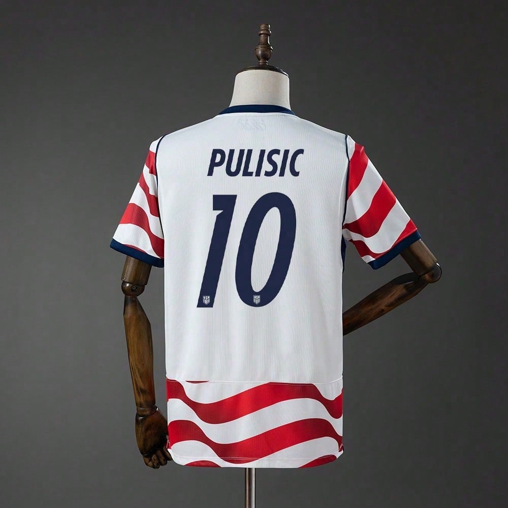 USA Home Jersey 26 World Cup High-Performance Tech Fabric Blokecore Fan Edition Soccer Jersey Football Jersey Short Sleeve S