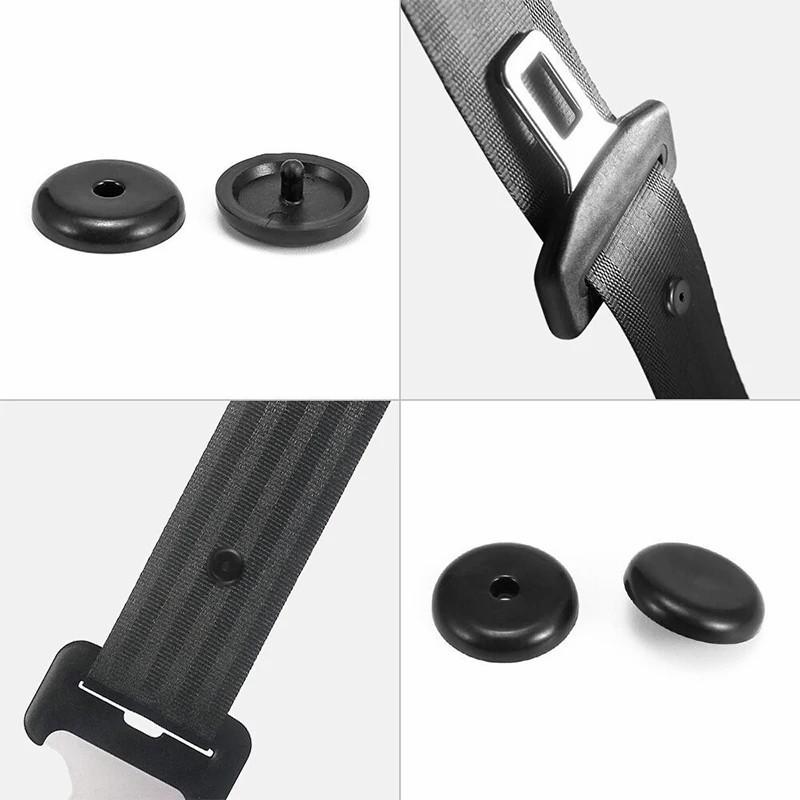 Three-Point Anti-Slip Seat Belt Buckle with Mushroom Head Snap