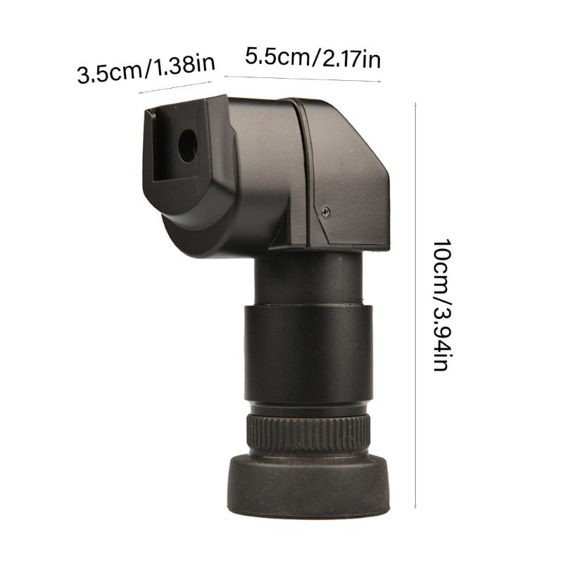 Camera Viewfinder 1.250X- 2.50X Magnification Right Angle Viewfinder with 10Pcs Mounting Adapter for Camera Accessories