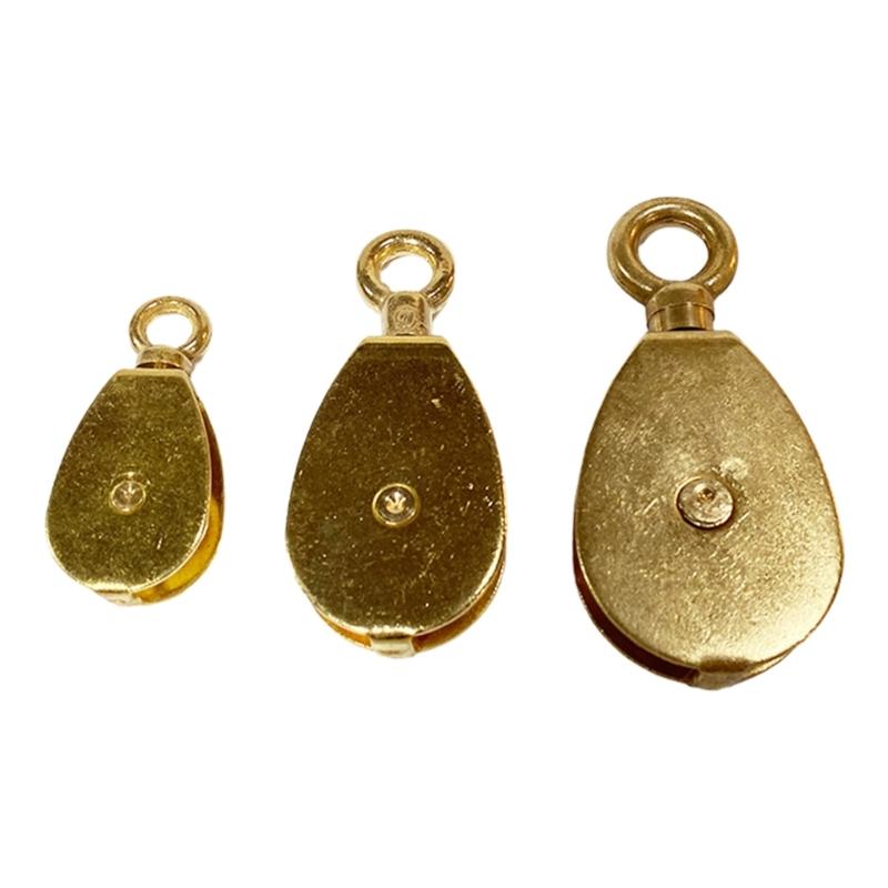 Marine Grade Copper Pulley Sheave Wheel Suitable for Sailboats and Fishing Vessels Corrosion Resistant Heavy Duty Design