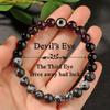 Retro bead string, blue devil's eye, imitation blue tiger's eye stone beaded stone bracelet.