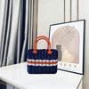 Wear Resistant PVC Woven Picnic Basket For Camping Outdoor Gatherings And Beach Parties With Large Capacity