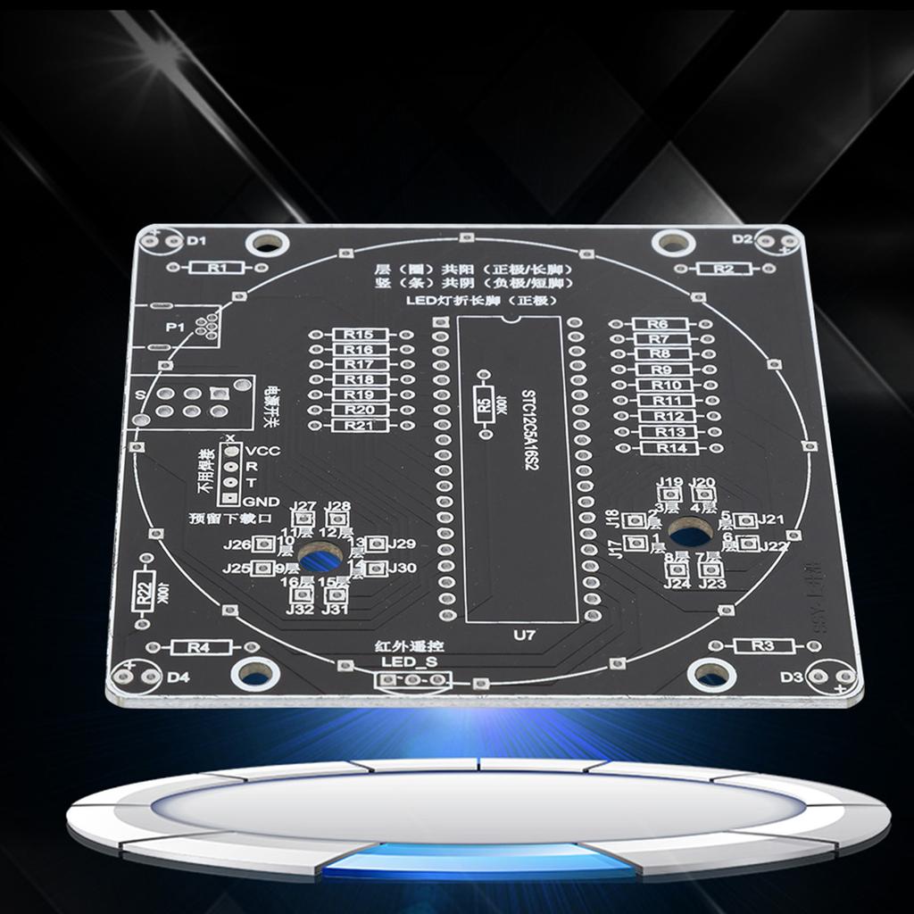 Elektronischer Turm, buntes LED-Display-Kit mit Fernbedienung, LED-Lichtwürfel, DIY-Set