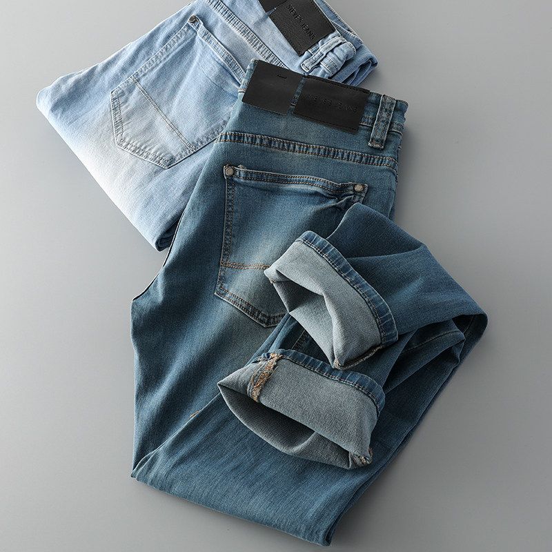 Fashion Brand Spring and Autumn Foreign Trade Export Jeans