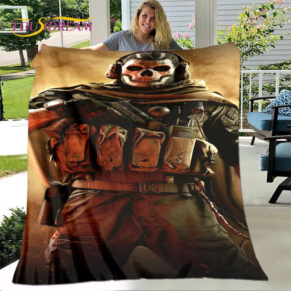 Game COD, Call of Duty Gamer Soft Plush Blanket,Flannel Blanket Throw Blanket for Living Room Bedroom Bed Sofa Picnic Cover Kids