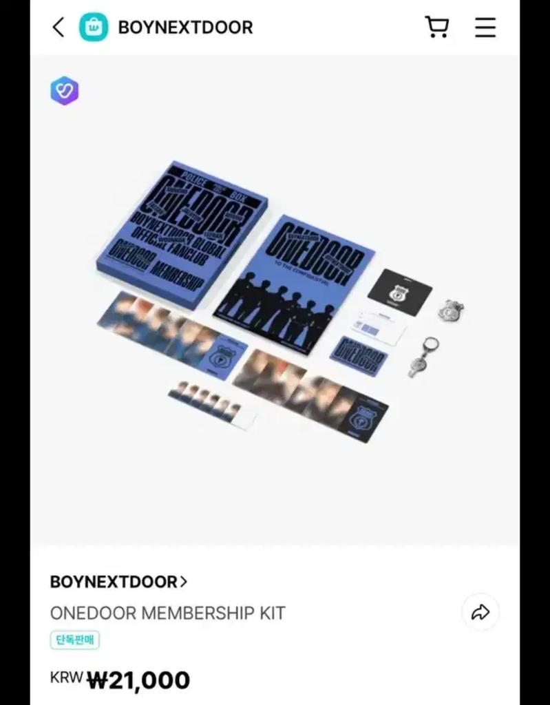 BOYNEXTDOOR (Unopened) Bonneck Membership Kit (2 units)