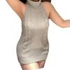 Plus Size Flattering Backless Knitwear - Japanese Style Sexy Knit