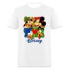 White Short Sleeves T-Shirt For Women Men Disney Mickey Minnie Cotton New In Tops & Tee Fashion Clothing Daily Casual Streetwear