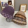 Basin Hat Fashionable Warm Women's New Pure Wool Bucket Hat Color Matching Bucket Hat Small Face Foldable Versatile Bucket