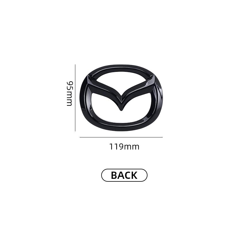 LGIY9 Automobilio priekinės grotelės ženklelis bagažinės emblema Mazda 3 Axela Atenza 17-20 anglies pluošto priekinės galinės kėbulo lipduko aksesuarai