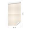 Wallpaper Fabric Pattern White and Cream for Living Room and Bedroom 50x1000