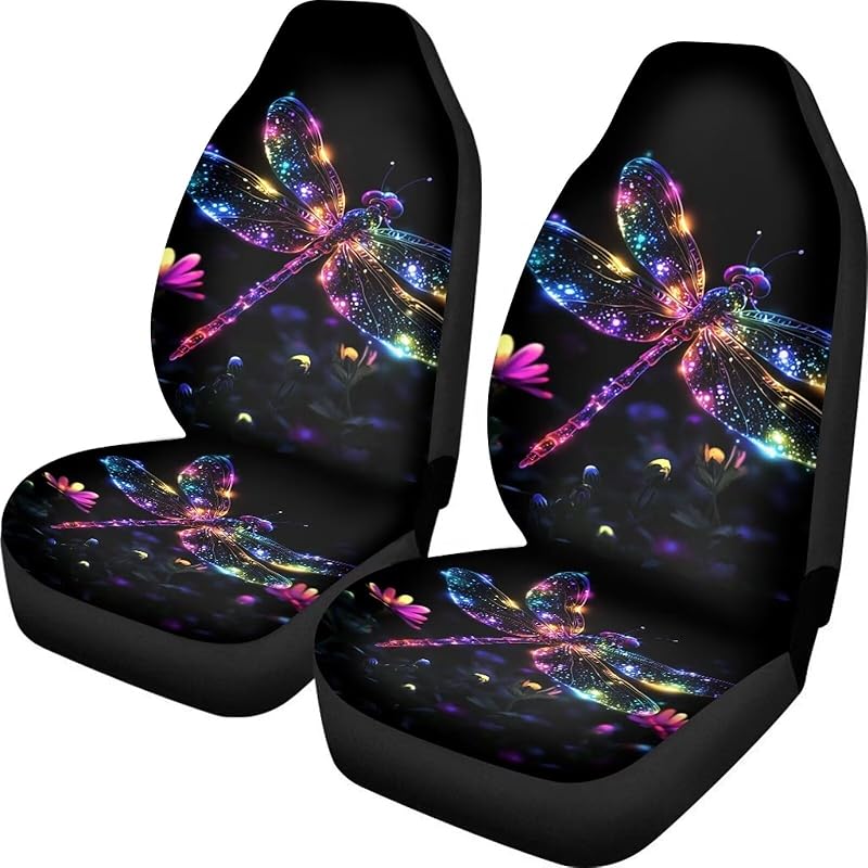 Dreaweet Navajo Print Car Seat Covers for Men Women Southwest Pattern Front Seat Protector Cover Full Set of 2pc Universal Size for Car, Truck or