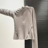 Dual-Sided German Velvet Zipper Long Sleeve Women's Top, 2025 Autumn/Winter High Collar, Plus Velvet Warm Base Layer Shirt