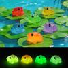 12 Pcs Luminous Mini Resin Frog Figurines Tiny Glow In The Dark Frog Miniature Figures for Moss Landscape Fairy Garden Dollhouse DIY Terrarium Craft