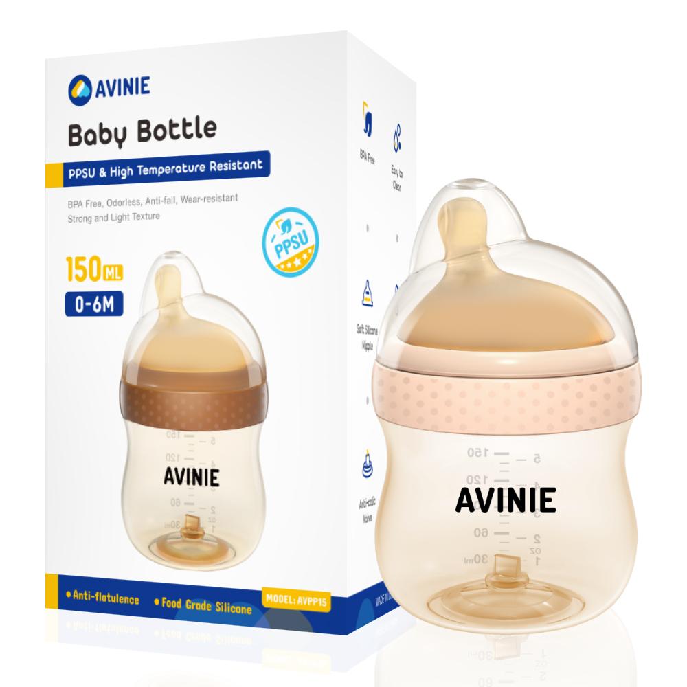 

2025 New PPSU Baby Bottles Kids Teeth Guard Feeding Bottle Antifall Anti-Colic Nursing Bottle For 0-6m 150ml/260ml Baby Bottles