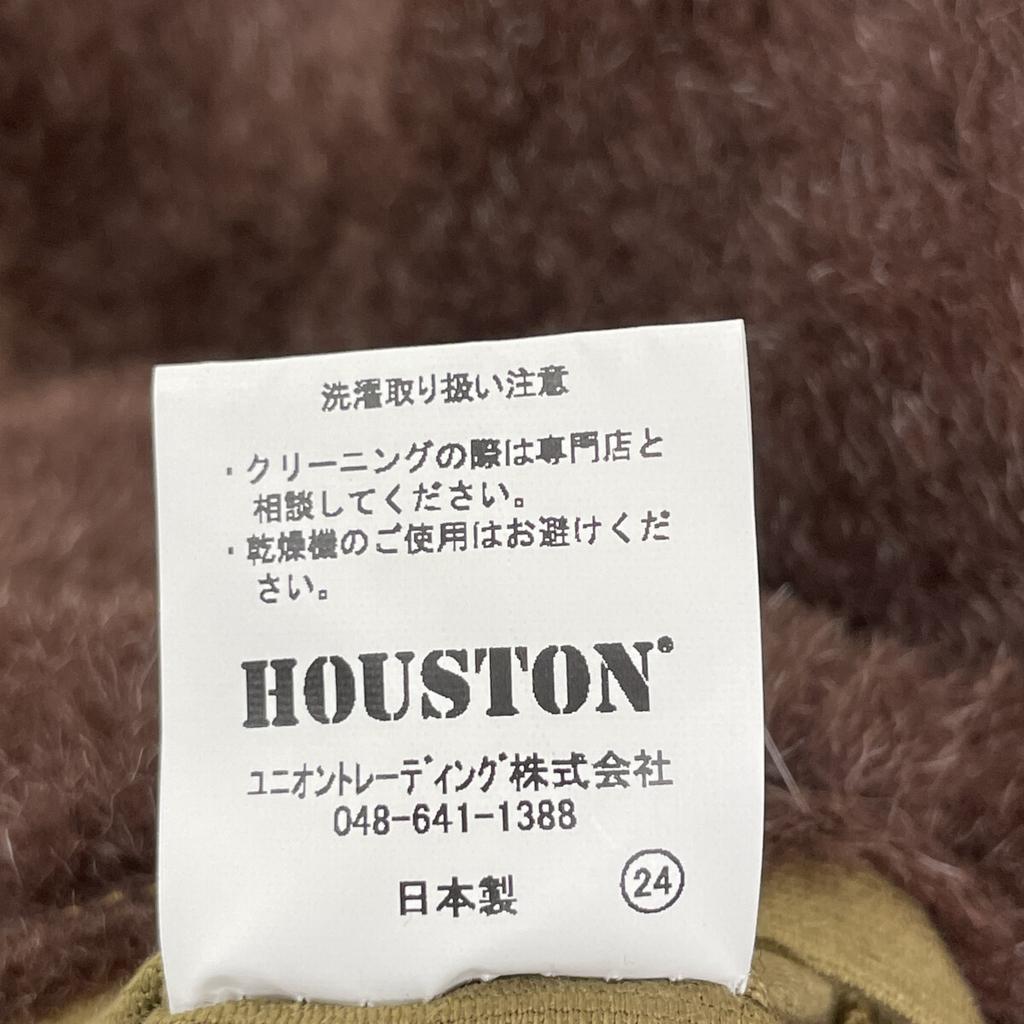 HOUSTON Brown 51131 ALPACA N-1 DECK Coat 42 khakiUsed