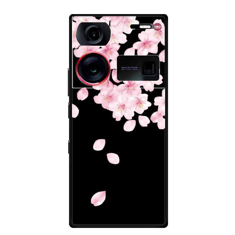 6.8" For ZTE Nubia Z60 Ultra Case Shockproof Black Silicone Soft Phone Case For ZTE Nubia Z60 Ultra Back Cover Case Cute Cartoon