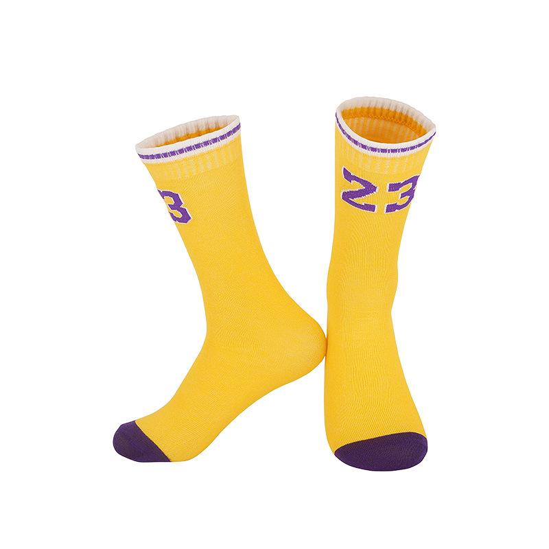 Summer Thin Children'S High-Top Basketball Socks Student Middle School Children'S Performance Star Number Socks Youth Sports Socks