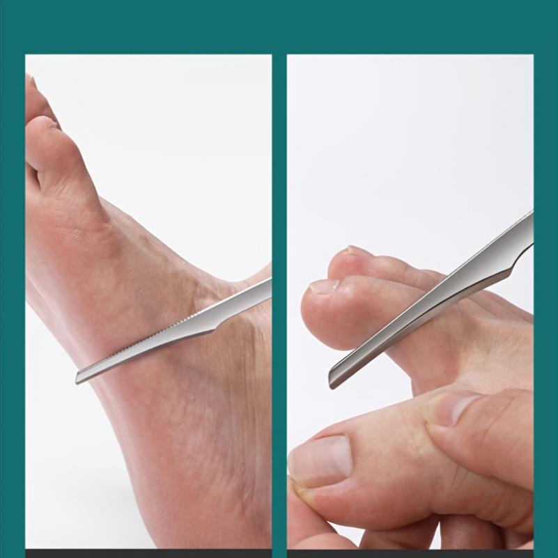 1 buc Îndepărtător calusuri picioare, Răzuitor pilă picioare oțel inoxidabil, Instrument pedichiură fără parabeni, Exfoliere manuală pentru piele moartă și calusuri