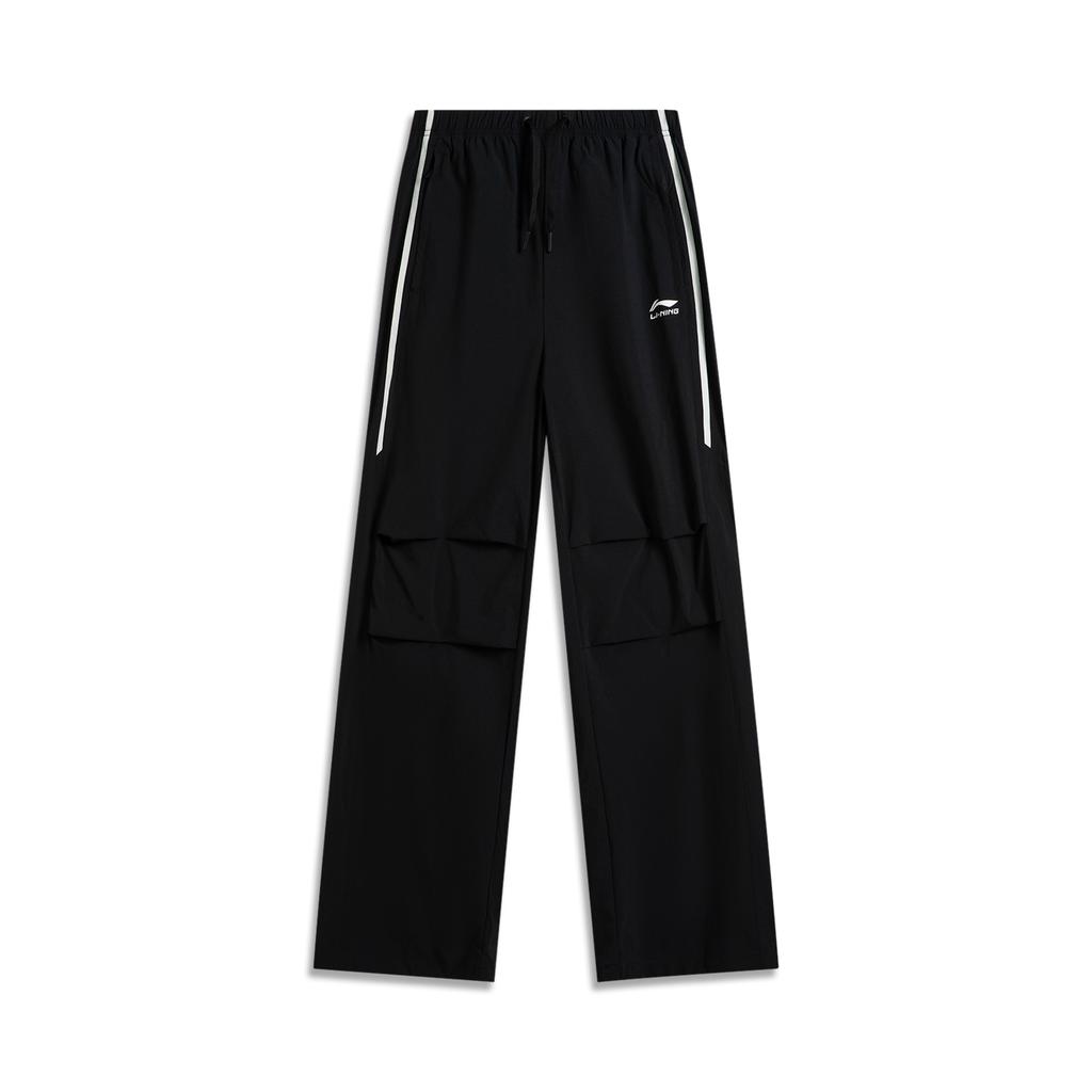 Li Ning Sports Lifestyle Series American Casual Simple Ice Silk Quick-Dry Cool Slim Loose Straight Leg Cargo Pants Knitted Sports Pants AYKV480-2