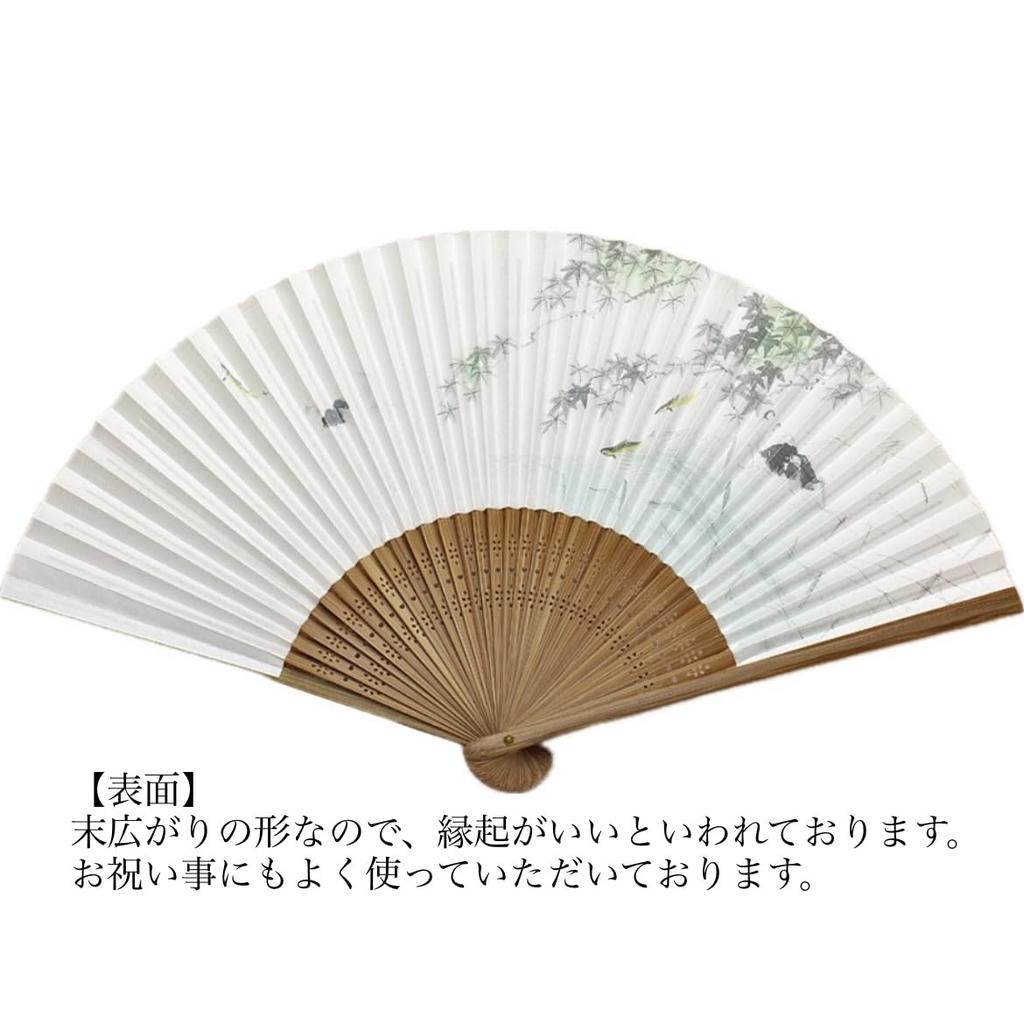 Kyoto-style Folding Fan, Momiji Ayu Design, Made In Japan. Men's Paper Fan, Double-sided, Handcrafted, Traditional Japanese Pattern. Perfect for Perso
